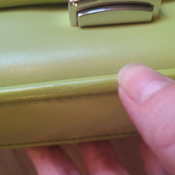 Michael Kors Bradshaw Lime Green Convertible Purse CrossBody Shoulder Woven NWOT - Picture 12 of 12